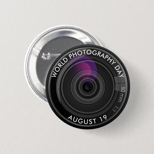 Weltfotografie Button (Vorne & Hinten)