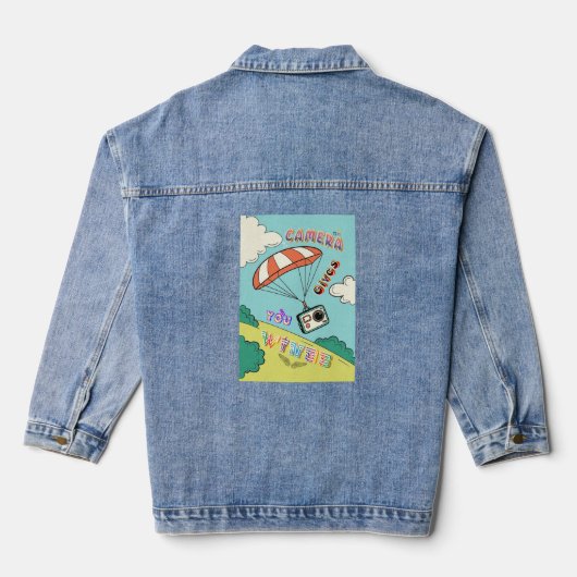 Weltfotografie Jeansjacke (Rückseite)