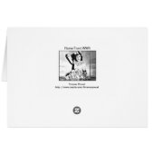 Weltfrauen - Grußkarte für die Hütte/den Krieg (Rückseite Horizontal)