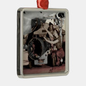 Weltfrauen im Flugzeug Ornament Aus Metall (Rechts)