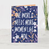 Weltfrauentag Karte (Vorderseite)