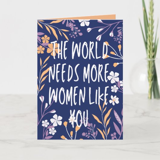 Weltfrauentag Karte (Vorderseite)