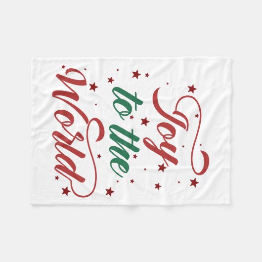 Weltfreudigkeit Fleecedecke (Vorderseite (Horizontal))