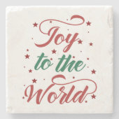 Weltfreudigkeit Steinuntersetzer (Vorderseite)