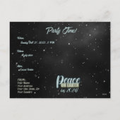 Weltfrieden 2024 Holiday Postcard Feiertagspostkarte (Rückseite)