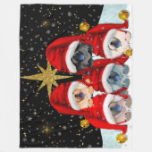 WELTFRIEDEN 5 würfelt Fleece Blanket (Vorderseite)