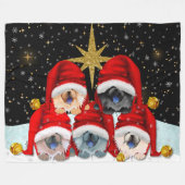 WELTFRIEDEN 5 würfelt Fleece Blanket (Vorderseite (Horizontal))