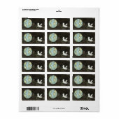 Weltfrieden-Adressenaufkleber Adressaufkleber (Vorne)