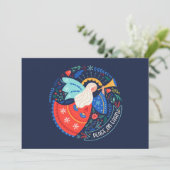 Weltfrieden Angel Design Karte (Stehend Vorderseite)