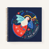 Weltfrieden Angel Design Notizblock (Vorderseite)