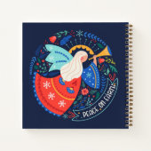 Weltfrieden Angel Design Notizblock (Rückseite)