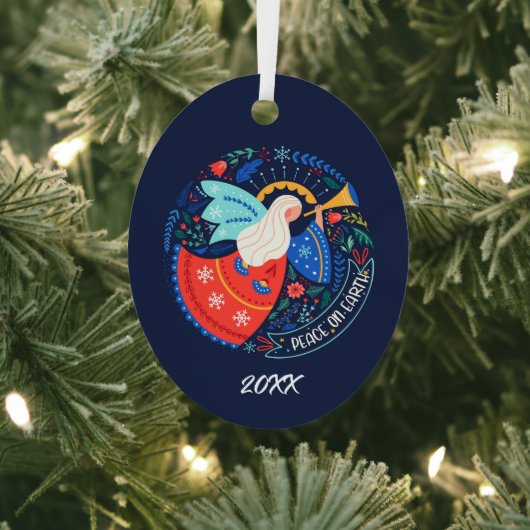 Weltfrieden Angel Design Ornament Aus Metall (InSitu)