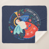 Weltfrieden Angel Design Sherpadecke (Vorderseite (Horizontal))