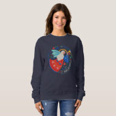 Weltfrieden Angel Design Sweatshirt (Vorne ganz)