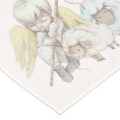 Weltfrieden Angel Shepherd mit Lämmern Kurzer Tischläufer (Ecke)