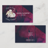 Weltfrieden Angel Shepherd mit Lämmern Visitenkarte (Vorne/Hinten)