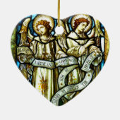 Weltfrieden Angels Weihnachtsdekoration Keramikornament (Hinten)