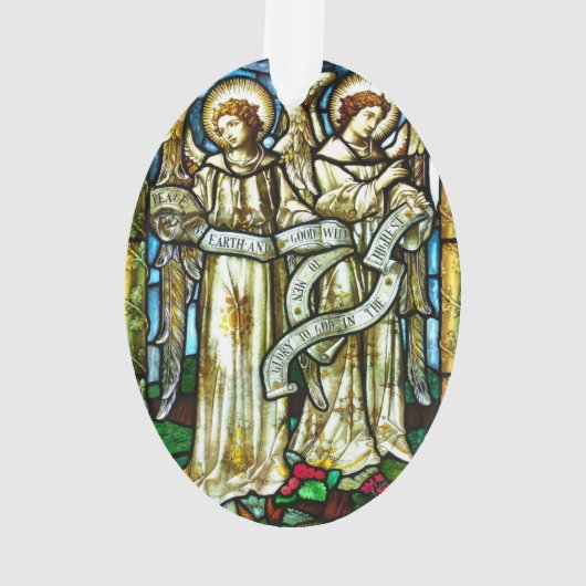 Weltfrieden Angels Weihnachtsdekoration Ornament (Rückseite)