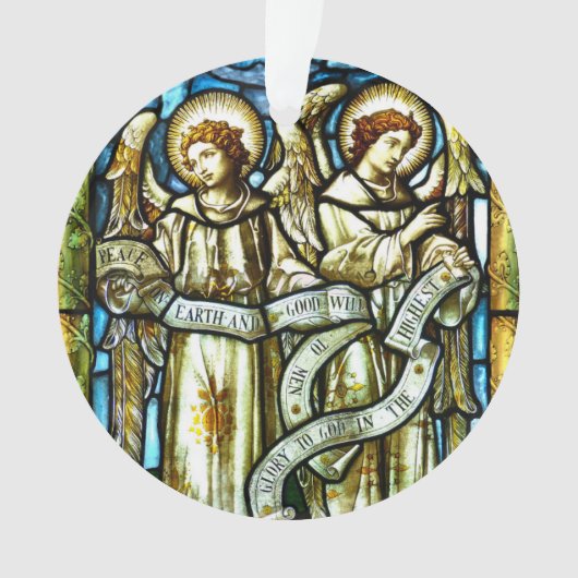 Weltfrieden Angels Weihnachtsdekoration Ornament (Vorderseite)