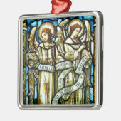 Weltfrieden Angels Weihnachtsdekoration Silbernes Ornament (Links)