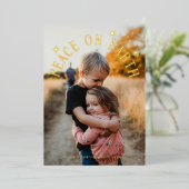 Weltfrieden Arch Foto Folien Feiertagskarte (Stehend vorne)