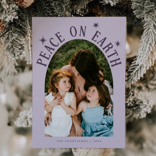 Weltfrieden Arch Foto Lila Weihnachten