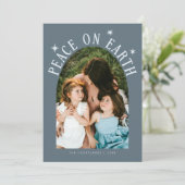 Weltfrieden Arch Foto Slate Blue Weihnachten (Stehend Vorderseite)