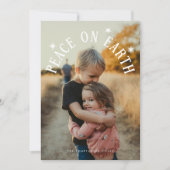 Weltfrieden Arch Weihnachtsfest Foto Feiertagskarte (Vorderseite)