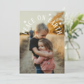 Weltfrieden Arch Weihnachtsfest Foto Feiertagskarte (Stehend Vorderseite)