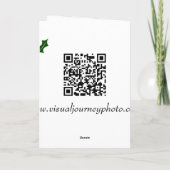 Weltfrieden Art Weihnachtskarte Feiertagskarte (Rückseite)