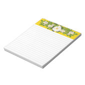 'Weltfrieden' auf einem mittelgroßen Notepad Notizblock (Rotiert)