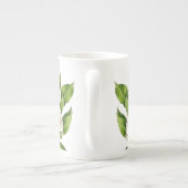 'Weltfrieden' auf einer Knochen-China-Tasse (W) Porzellantasse (Rückseite)