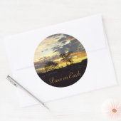 Weltfrieden-Aufkleber von RoseWrites Runder Aufkleber (Umschlag)