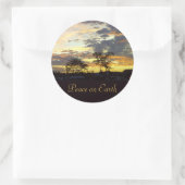 Weltfrieden-Aufkleber von RoseWrites Runder Aufkleber (Tasche)