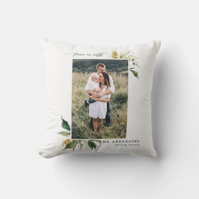 Weltfrieden bemalt Blumenfest Foto Urlaub Kissen (Vorderseite)