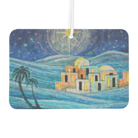 Weltfrieden Bethlehem Star Autolufterfrischer (Rückseite)