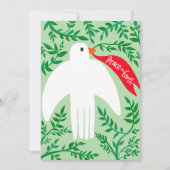 Weltfrieden Bird Dog Weihnachtsfeiertag Karte (Vorderseite)