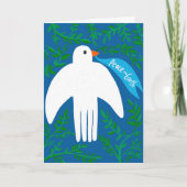 Weltfrieden Bird Dog Weihnachtsfeiertag Karte (Vorderseite)