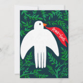 Weltfrieden Bird Dog Weihnachtsfeiertag Karte (Vorderseite)