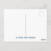 Weltfrieden Blue Green Pattern Postkarte (Rückseite)