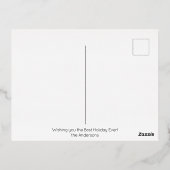 Weltfrieden Blue und Diamonds Folien Feiertagspostkarte (Rückseite)