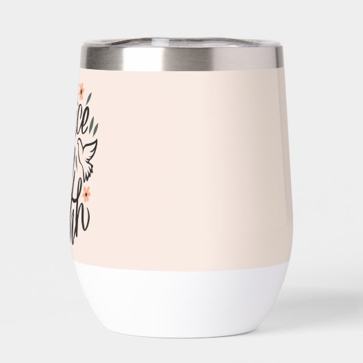 Weltfrieden Blumendesign (Rückseite)