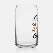 Weltfrieden Blumendesign Dosenglas (Rechts)