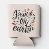 Weltfrieden Blumendesign Dosenkühler (Rückseite)