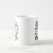 Weltfrieden Blumendesign Kaffeetasse (Mittel)