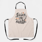 Weltfrieden Blumendesign Schürze (Vorderseite)