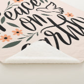 Weltfrieden Blumendesign Sherpadecke (3/4)