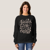 Weltfrieden Blumendesign Sweatshirt (Vorne ganz)