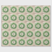 Weltfrieden Boxwood Wreath Geschenkpapier (Flach)