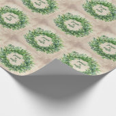 Weltfrieden Boxwood Wreath Geschenkpapier (Ecke)